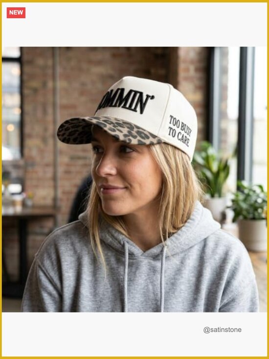 Trucker Hat with Mommin Embroidery Adult Adjustable Cotton Baseball Cap